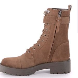 Sam Edelman Junip suede combat style boot. NWOT. Never worn outside. Size 5.5